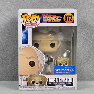 Funko Pop Movies Back to the Future Doc and Einstein Box 972 NIB Only at Walmart