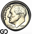 1950 Roosevelt Dime Proof, Choice PR++