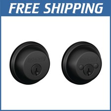 Secure Matte Black Alloy Steel Deadbolt