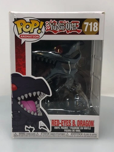 Funko POP! Animation Yu-Gi-Oh! Red-Eyes Black Dragon #718 Vinyl Figure DAMAGED