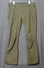 Volcom Klocker Tight Snowboard Pants Men's Size L Green Olive Tight Fit 15,000MM