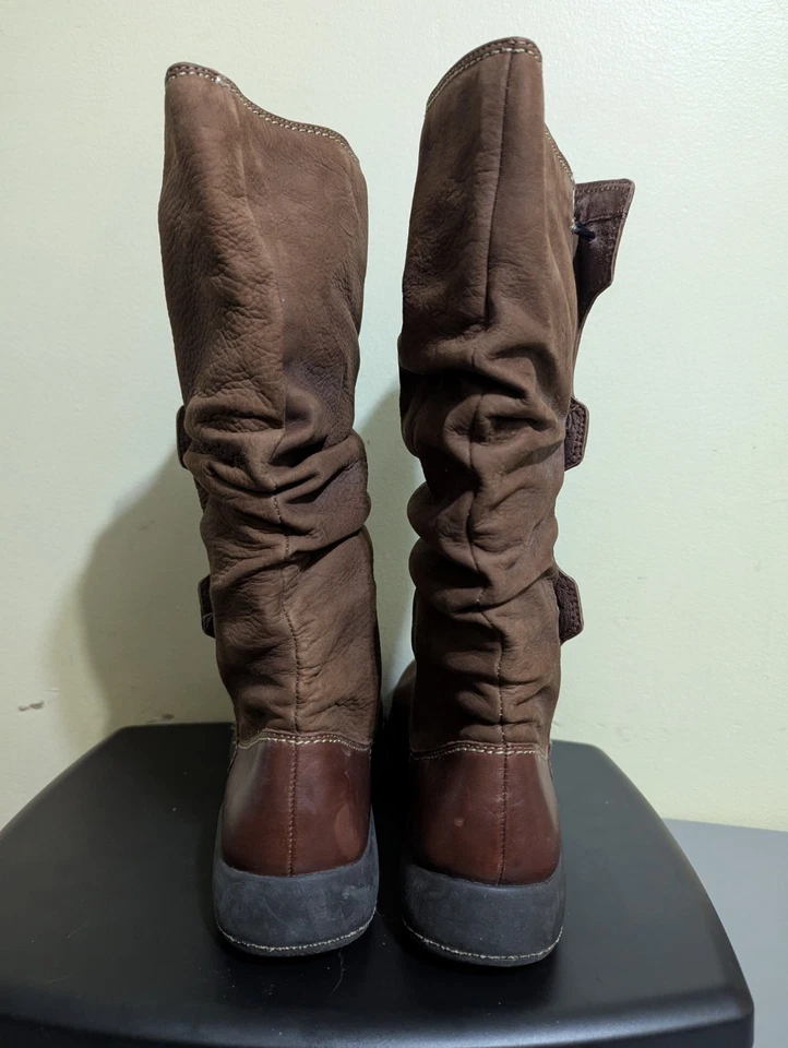 Botas de cuero para mujer Hush Puppies talla 10M media pantorrilla Foto 4 de 4