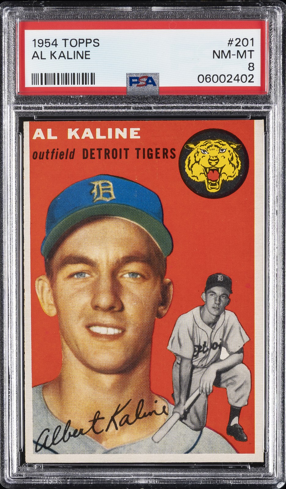 1954 TOPPS #201 AL KALINE PSA 8