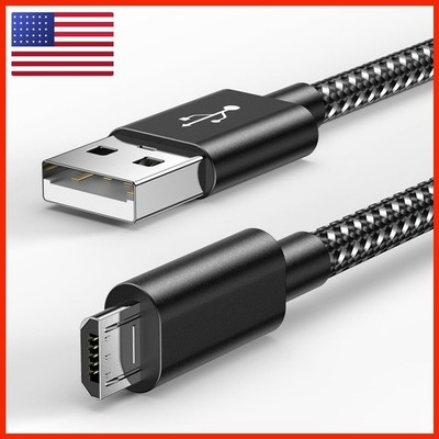 6amLifestyle 16 FT PS4 Controller Charger Charging Cable, Nylon Braided Extra
