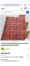 4 mint square stamps