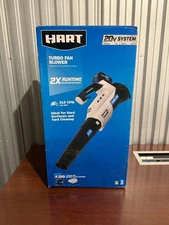 Hart 20V Turbo Fan Blower With 4.0Ah Battery & Charger - 315 CFM Yard Cleanup Po