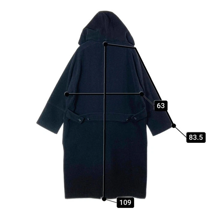 Christian Dior MONSIEUR cappotto lungo cappuccio nero taglia M