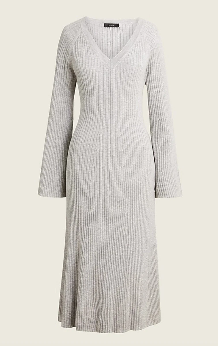 chinese dress ladies New J Crew Long Sleeve Belted Knit Dress in Burgundy, Size XS, Origina main image 1
