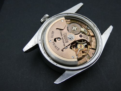 Vintage Tudor Prince Oysterdate 34 automatico Rolex quadrante a nido d'ape roulette 7914 - Foto 12 di 13