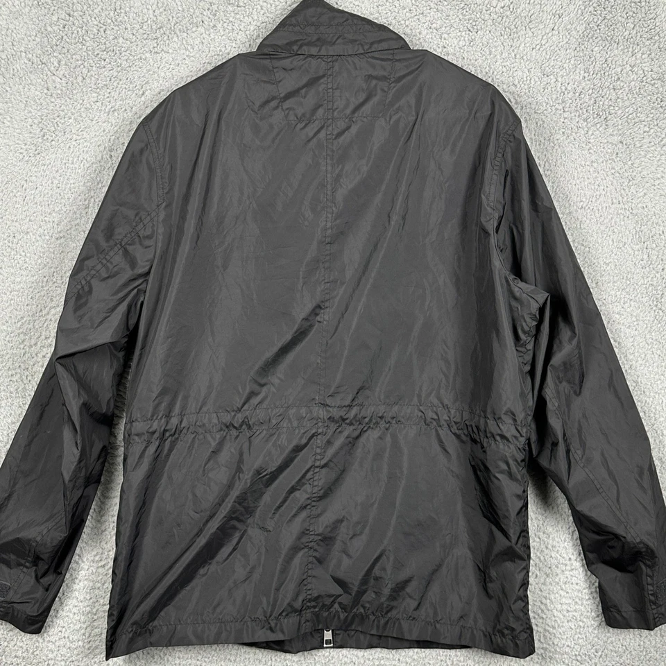 Michael Kors Jacket Windbreaker Men Large Black Full Zip Lightweight Flap Pocket - Image 2 of 4