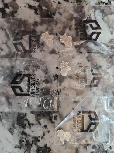 Lot Of (5) 1 Gram .999 Silver "Space Cadet"  Bullion, By Pan Silver Company