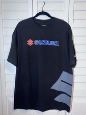 Suzuki Logo T Shirt Factory Effex Black Blue Graphic Tee New With Tags XL