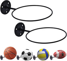 Basketball Holder Wall Mount, 7 inch Diameter Metal Ball Holder, Ball Storage fo