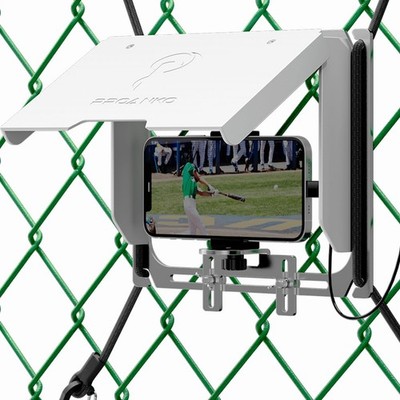 Game Changer Mounting Kit, Cell Phone Fence Mount with Shade MINI PLUS, White 