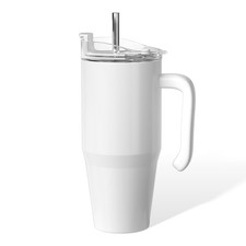 1 Pack 20 oz Sublimation Blank Tumblers with Handle and Lid Bulk Stainless St...