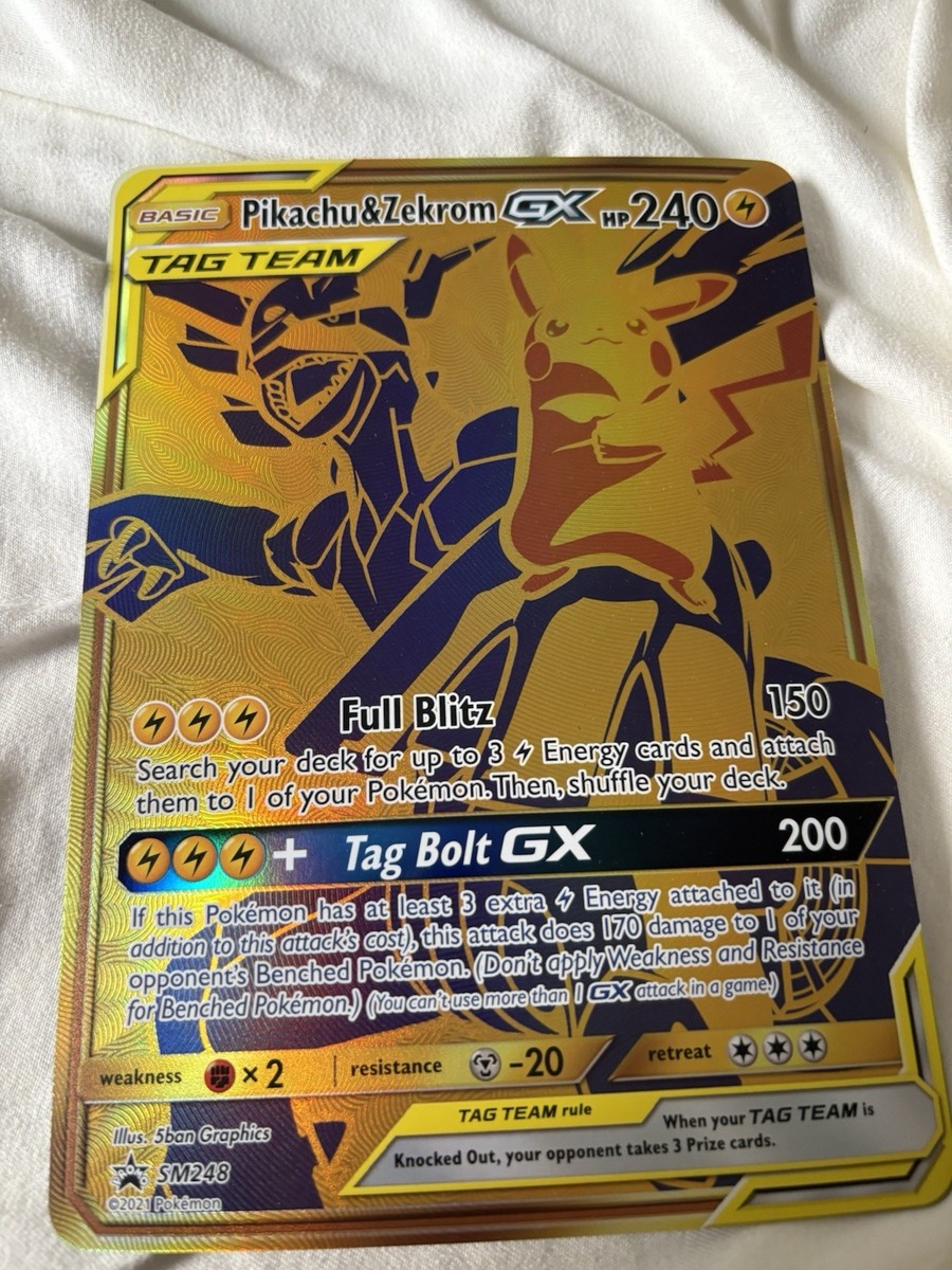 Pikachu & Zekrom GX SM248 Jumbo Cards Holo for sale online