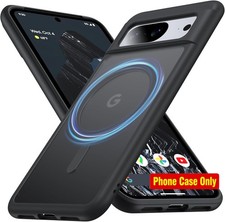 NO.1 Magnetic Google Pixel 8 Case Matte Black for Ultimate Protection and Style
