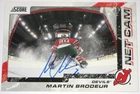 MARTIN BRODEUR SIGNED 11-12  SCORE NET CAM NEW JERSEY DEVILS CARD AUTOGRAPH AUTO