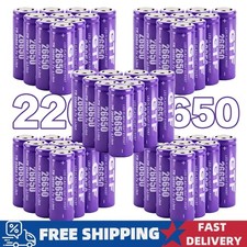 26650 3.7V 1 Rechargeable Battery LED Flashlight Toy Charger LOT