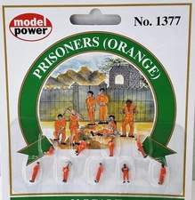 Model Power N Scale Prisoners (Orange) #1377 NIP