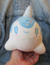 Aurora Tasty Peach 7" Blue Raspberry Nomwhal Plush BST4