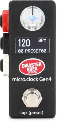Disaster Area Designs micro.clock Gen4 MIDI Tap Tempo and Clock Source