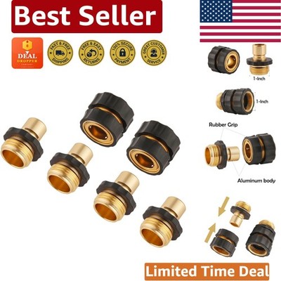 Comprehensive 3/4 Inch Quick Connectors Set for All Garden Hoses - 4 Pieces