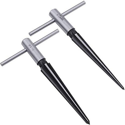 AOWESM Guitar Tapered Reamer Set 3-13Mm(1/8''-1/2'') & 5-16Mm(½''-5/8'') Bridge Pi