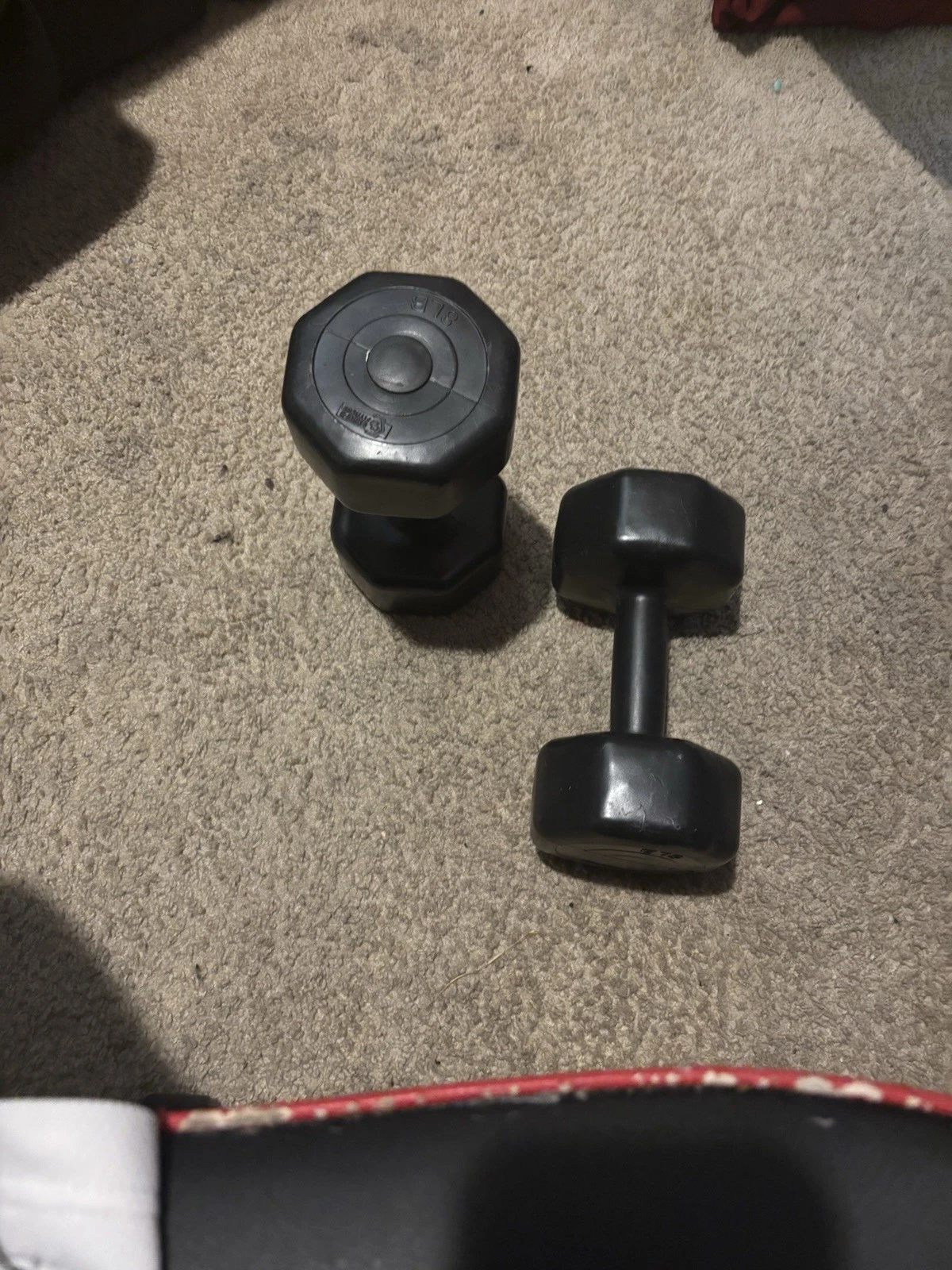 Black Series 8 Fitness Dumbbells