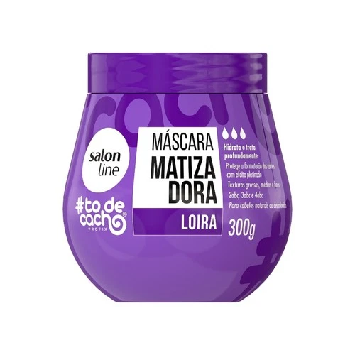 Salon Line - #ToDeCacho - Mascara Matizadora Loira 300Gr - Blond Mask Net 10.6Oz
