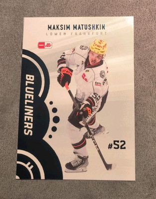 DEL Playercards Maksim Matushkin FRA BLUELINERS 23/24 2023/2024