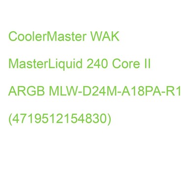 CoolerMaster WAK MasterLiquid 240 Core II ARGB MLW-D24M-A18PA-R1 (4719512154830)