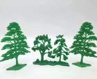 Marx Robin Hood Playset Trees Lot Green Plastic Scenery Terrain Pieces VTG