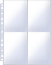 50 Pack Photo Sleeves for 3 Ring Binder, 3.5X5 Inch Double-Sided 4 Pocket Pages,