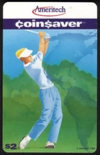 $2. World Sports: Golf. Golfer Swinging Club USED Phone Card