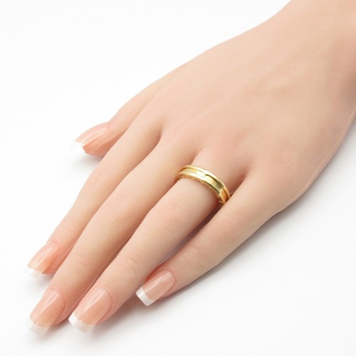 BVLGARI B-zero1 Ring 1 Band 18KYG Yellow Gold Used unisex US size 6.75 #54 - Picture 7 of 7