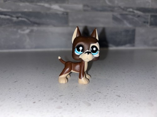 Littlest Pet Shop #817 - Great Dane Chien Yeux étoilés Bleus - Authentique LPS - Occasion