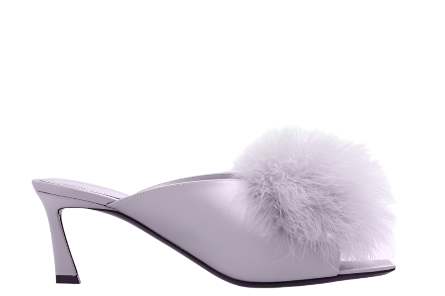 Nuove scarpe slip on Saint Laurent donna viola chiaro Mae mules~$995 nuove con scatola