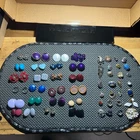 Lot of 24 pairs vintage costume jewelry /clip earrings gold,silver,multi colors.