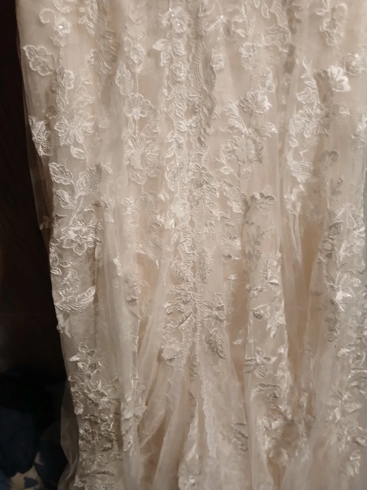 OBO Need her go... vestido de novia talla 10!! Foto 3 de 4