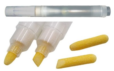 3× Empty Refillable Paint Marker Pens   6mm Reversible Bullet/Chisel Nib   Blank