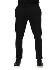 Dolce & Gabbana Dark Gray Viscose Dress Men's Pants