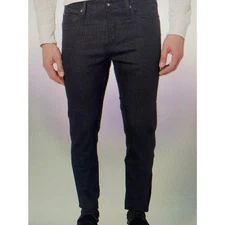 Unbranded men’s skinny 11 ounce solid black stretch salvage jeans size 32