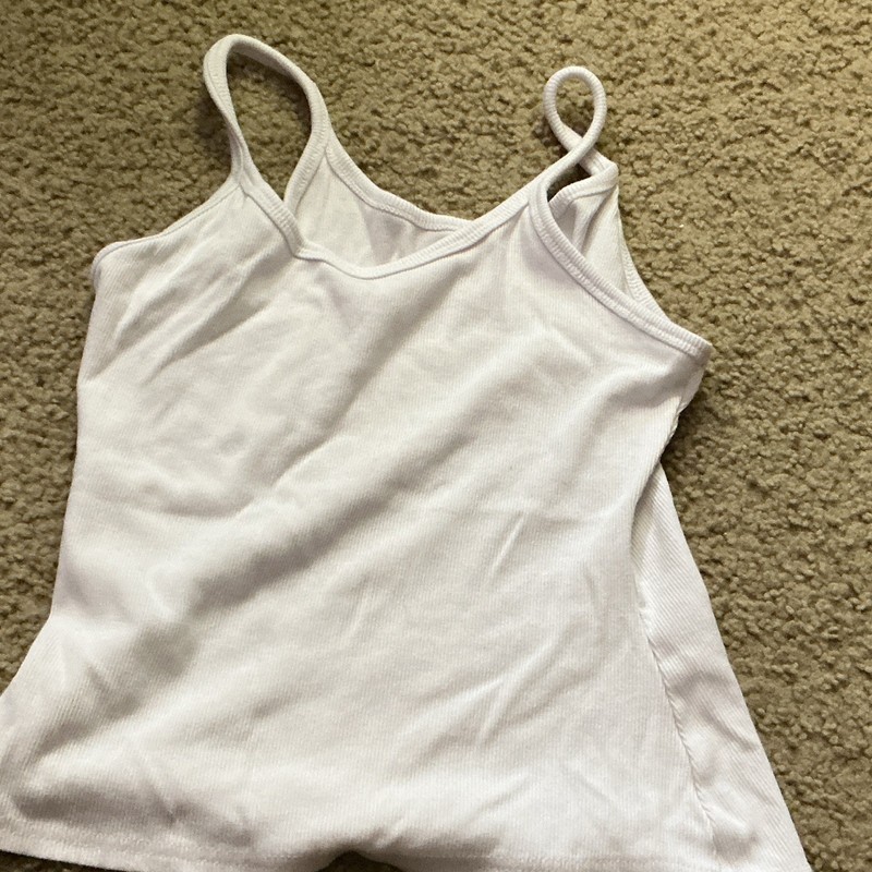 Women’s Maternity S White V-Neck Spaghetti Strap Knit Camisole Tank Pullover