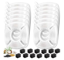 24PCS Cat Water Fountain Filters w/ Sponges 67/95/135oz Replacement Set