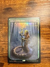 MTG Foil Textless Full Art WPN Promo PRM Sakura-Tribe Elder MINT