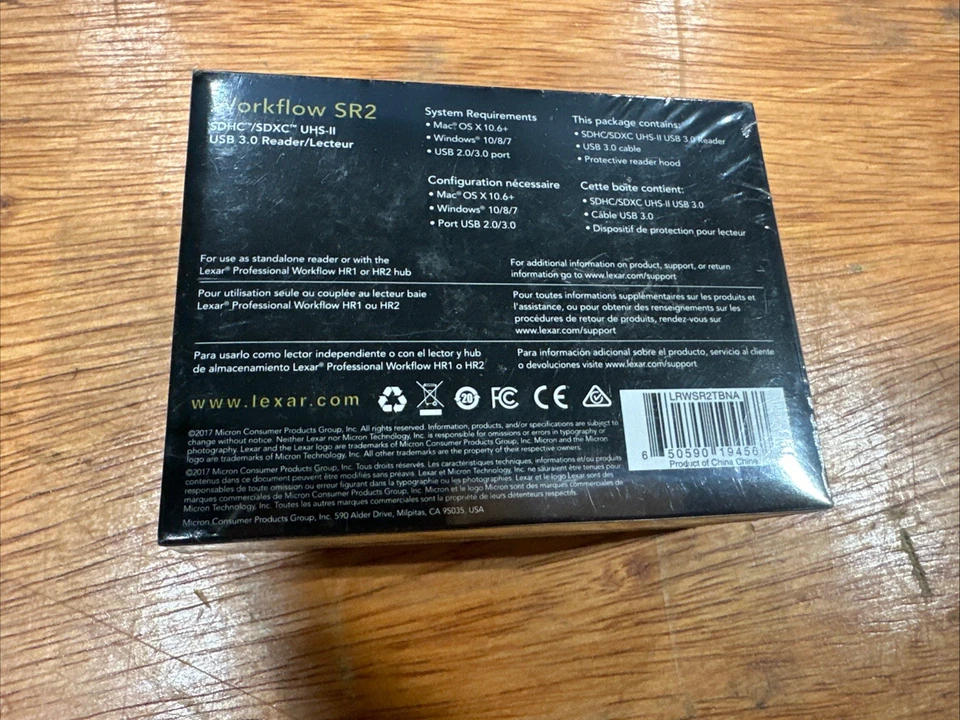 Lexar Workflow SR2 USB 3.0 SDHC SDXC UHD-II Reader - Image 2 of 2
