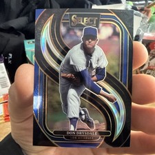 Don Drysdale BLACK & BLUE 34/49 Premier Level #185 2025 Panini Select Dodgers