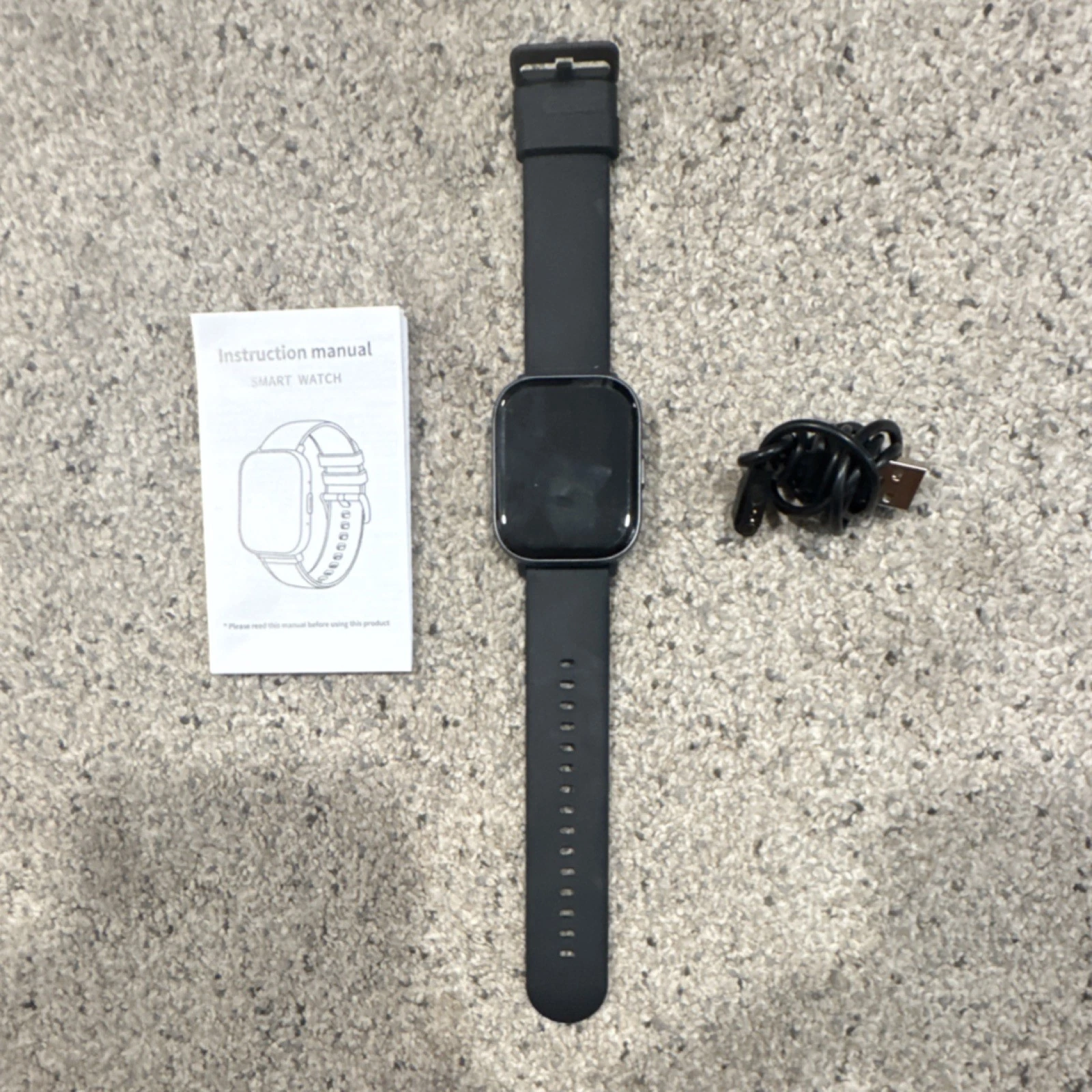 XunZekJi G128 smartwatch, works perfect used one time, 2in display, 100+ faces