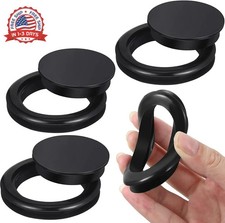 4 Pieces Silicone Patio Table Umbrella Hole Ring Plug and Cap Set for Glass Outd
